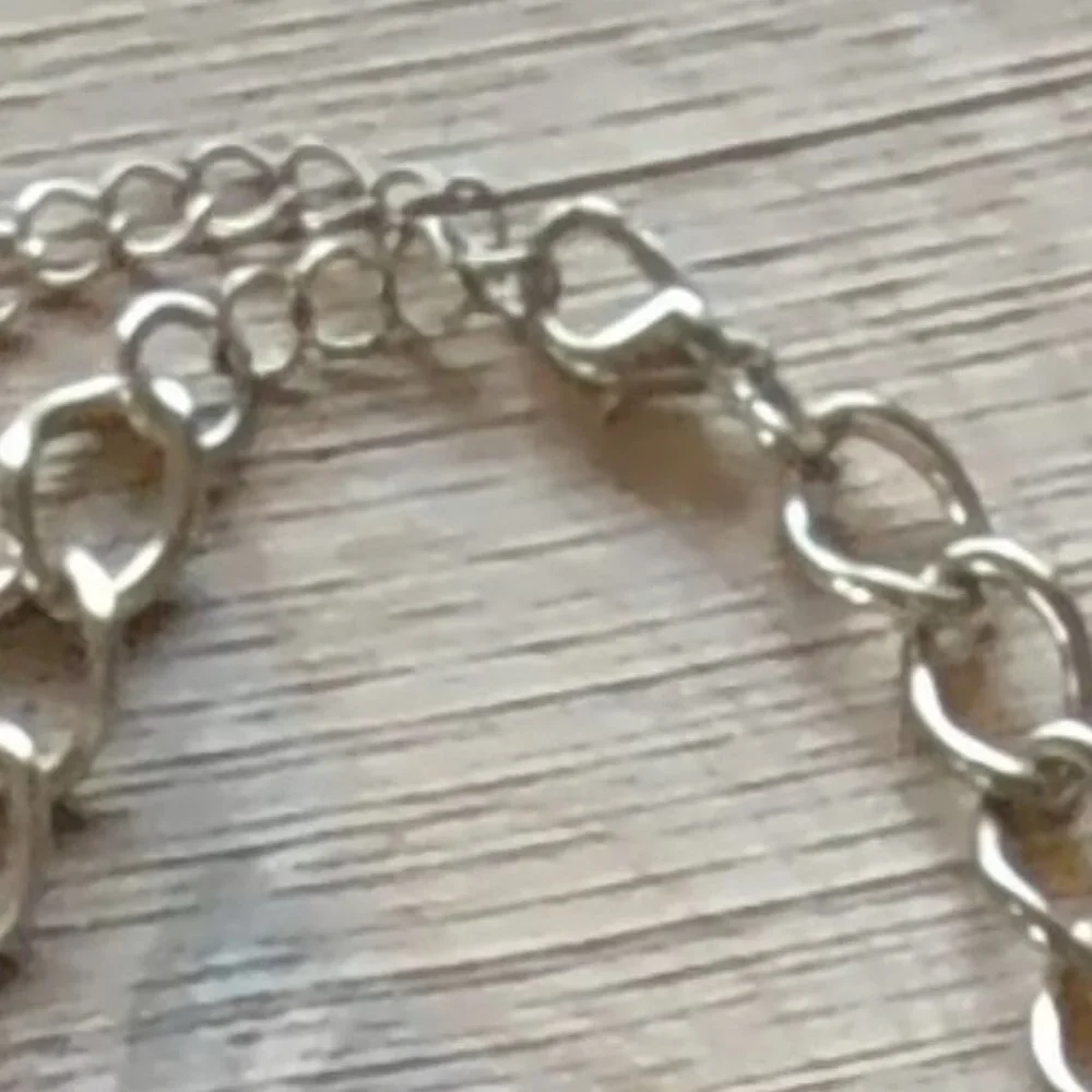 Gold Toned Drop Necklace Olive Green Clear Beaded Floral Design